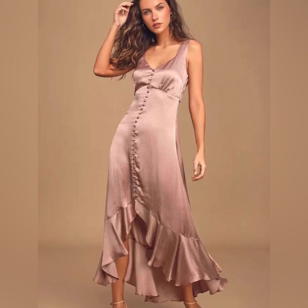 Lulus Mauve Sleeveless Dress